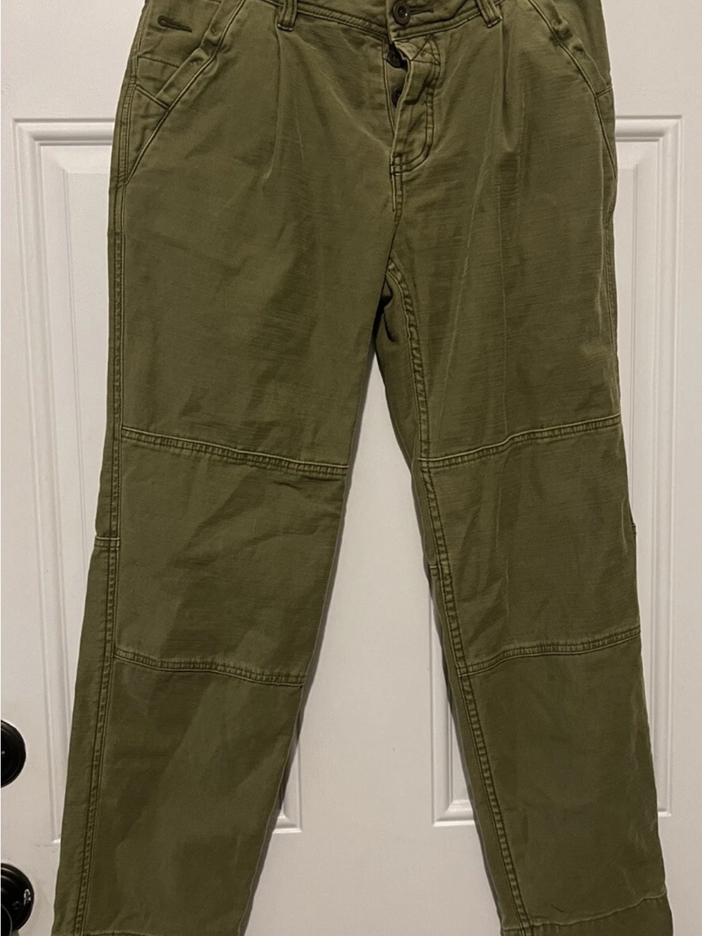 Free People women’s Cargo Trousers in Olive